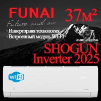 FUNAI Инверторные сплит системы серии SHOGUN Inverter 2025 RAC-I-SG35HP.D04 с установкой
